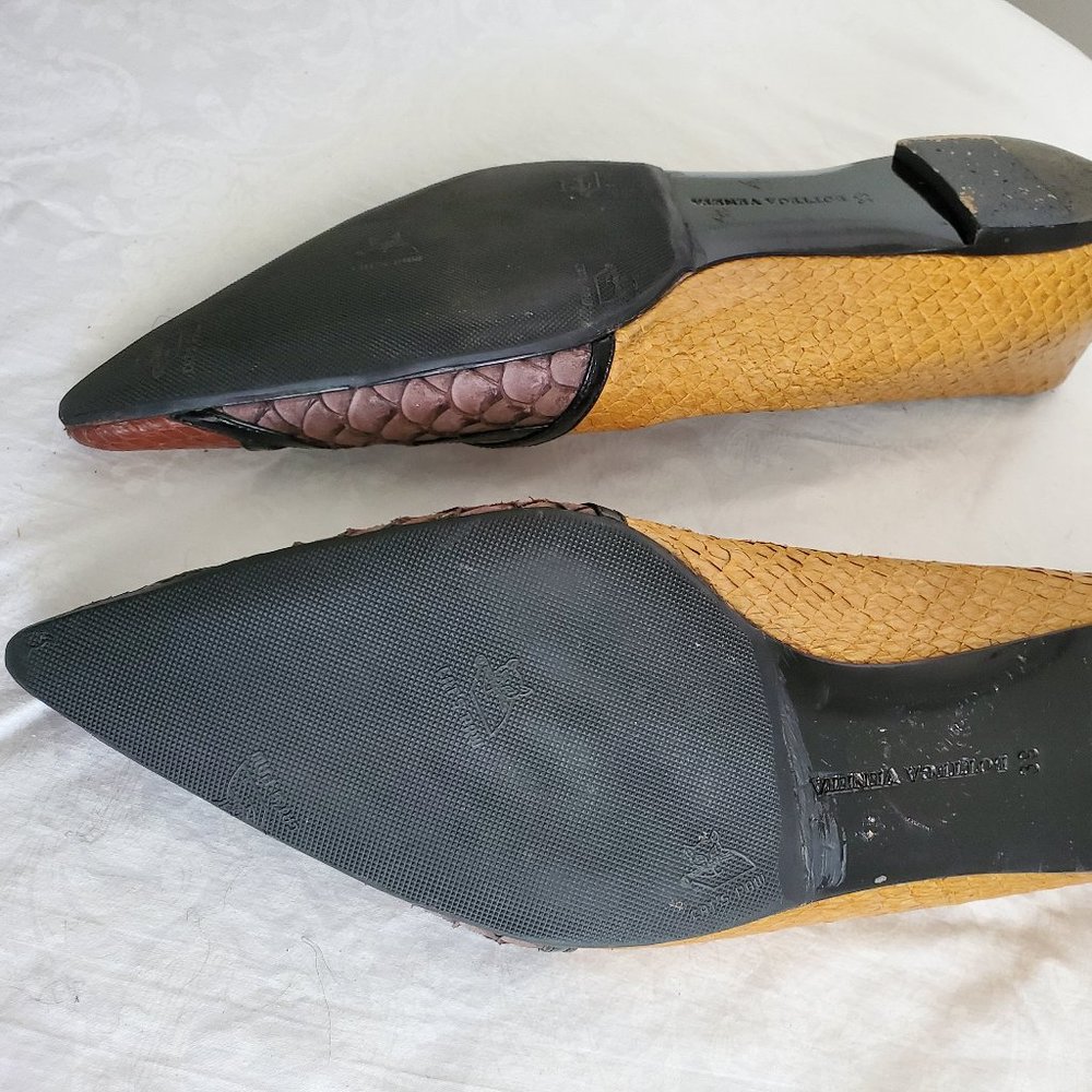Authentic Bottega Veneta Snakeskin Flats - Picture 5 of 9